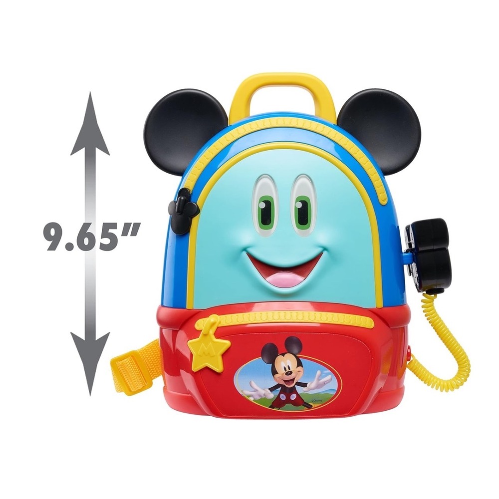 Disney Mickey Mouse Funhouse Adventure Backpack 5 Piece Toy Playset Clubhouse - Picture 2 of 13